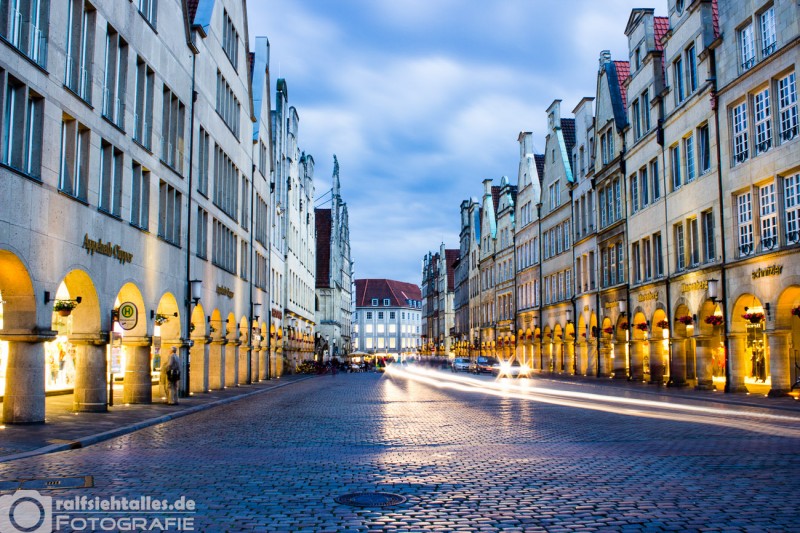 Der Prinzipalmarkt zur blauen Stunde