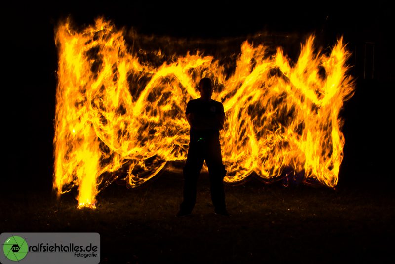 Lightpainting - Die Feuerwand