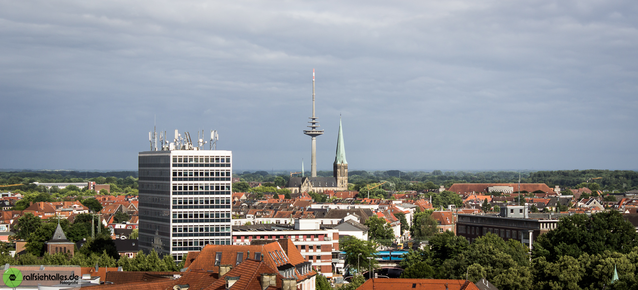Panorama von Münster mit dem Funkturm
