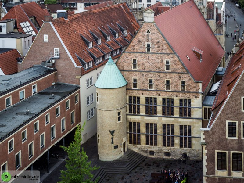 Rathaus des westfälischen Friedens von hinten