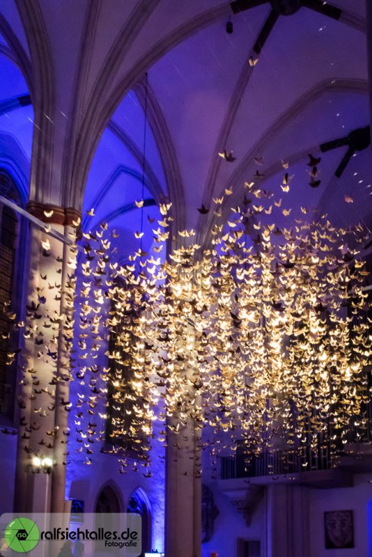 Cityadvent 2017 - 3333 goldene Tauben in der Überwasserkirche