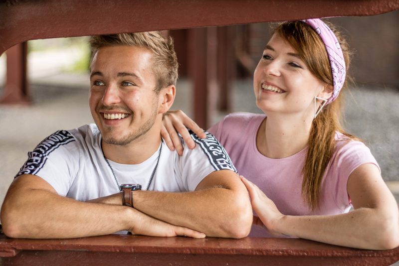 Melissa und Falko in trauter Zweisamkeit