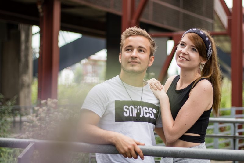 Melissa und Falko auf der zeche Zollverein